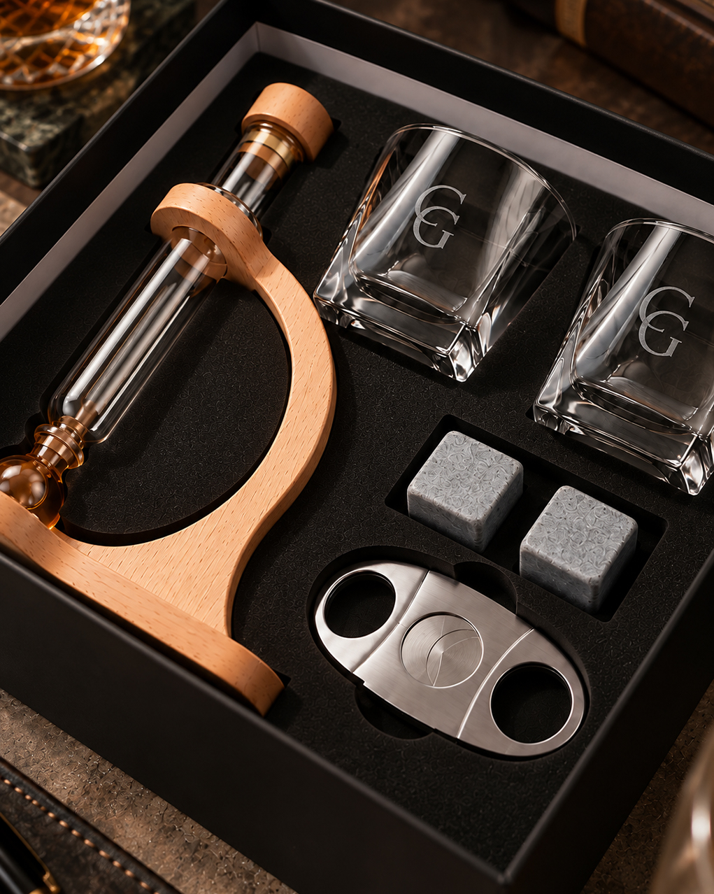 Puro & Viski Ritüel Seti – Premium Aroma Infuser Hediye Seti - Görsel 3