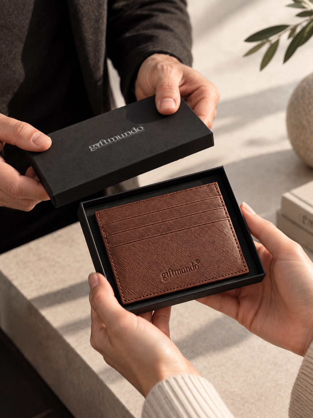 Giftmundo Hakiki Deri Minimal Kartlık - Görsel 2