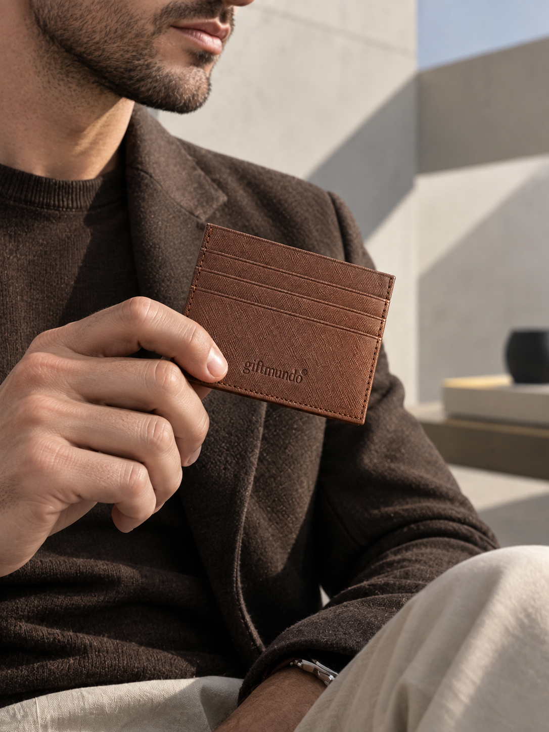 Giftmundo Hakiki Deri Minimal Kartlık - Görsel 4